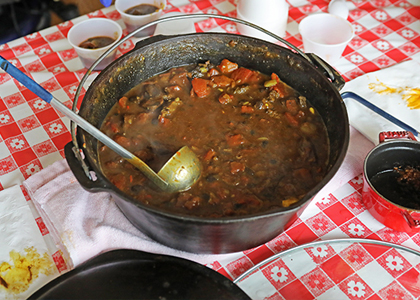 Pot of chili