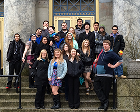 Staff group photo on Alaska Capital Steps