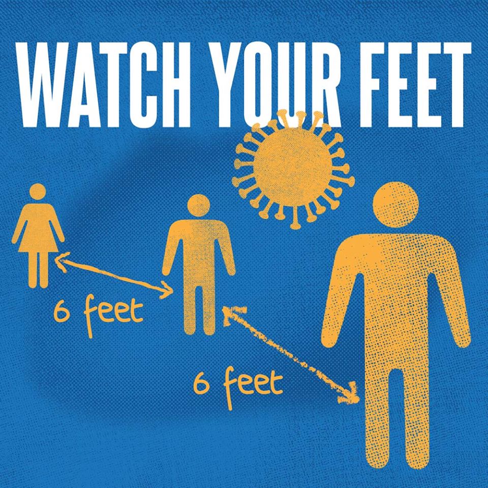 Watch your feet - 6 feet