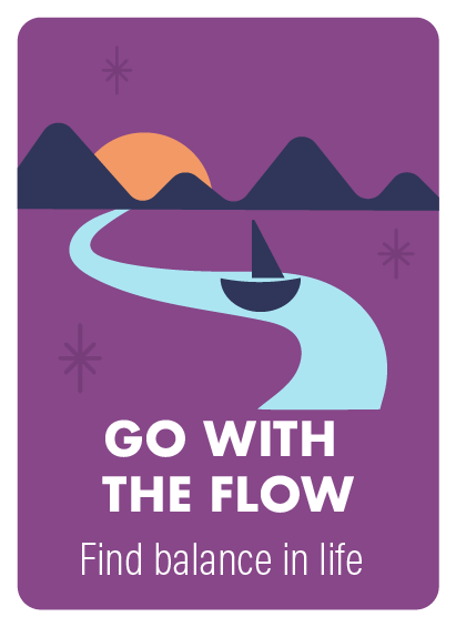 Go with the flow loteria card