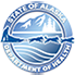 Department, Divisions or State of Alaska logo, color scheme